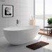 Fienza Bahama Matte White Stone Freestanding Bath