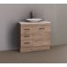 Timberline Bargo Wall Hung Vanity 600mm - 2100mm, 20mm Stone Top with White Gloss Ceramic Above Counter Basin