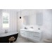 Timberline Victoria Wall Hung Vanity 750mm - 1800mm with Silksurface top and Basin