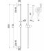 ACL P&P Plus Cora Sliding Rail Shower - Round