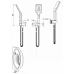 ACL P&P Plus Eden Hand Shower On Wall Outlet Bracket - Square