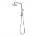 BadundKüche Multifunction Hand Shower With 200mm Overhead Rain Shower Half Rail - Round