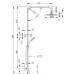 BadundKüche Sliding Multifunction Hand Shower With 250mm Overhead Rain Shower - Round