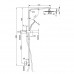 BadundKüche Sliding Multifunction Hand Shower With 250mm Overhead Rain Shower - Square