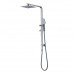 BadundKüche Sliding Multifunction Hand Shower With 250mm Overhead Rain Shower - Square