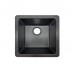 422x422x203mm Black Granite Single Bowl Kitchen Sink