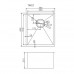 Brushed Brass Stainless Steel PVD Single Bowl Kitchen Sink