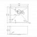 Brushed Brass Stainless Steel PVD Single Bowl Kitchen Sink