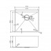 Brushed Brass Stainless Steel PVD Single Bowl Kitchen Sink