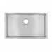 762x457x254mm Chrome Stainless Steel Single Bowl Kitchen Sink
