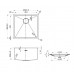 450x450x220 Gun Metal Single Bowl Kitchen Sink