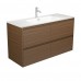 Joli Amato Walnut Wall Hung Vanity with Ceramic top 750mm-1200mm