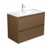 Joli Amato Walnut Wall Hung Vanity with Ceramic top 750mm-1200mm