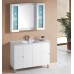 White Floor-standing PVC vanity with ceramic top 600mm-1500mm