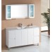 White Floor-standing PVC vanity with ceramic top 600mm-1500mm