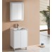 White Floor-standing PVC vanity with ceramic top 600mm-1500mm