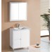 White Floor-standing PVC vanity with ceramic top 600mm-1500mm
