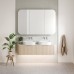 Timberline Santos Wall-Hung Vanity with SilkSurface top and White Gloss Above Counter Basin 750mm-1800mm