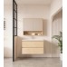 HERA Wall-Hung Vanity with Ceramic top - Tas Oak 600mm-1500mm