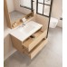 HERA Wall-Hung Vanity with Ceramic top - Tas Oak 600mm-1500mm