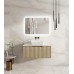 Fluted Rhea Wall-Hung Vanity with Stone top - Natural Oak 600mm-1500mm