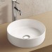 ROUND MATTE WHITE BASIN