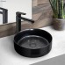 ROUND MATTE BLACK BASIN