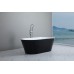 1500mm, 1700mm OVIA Black Free Standing bath tub from