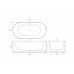 Poseidon Ally Groove Freestanding Bathtub - Gloss White
