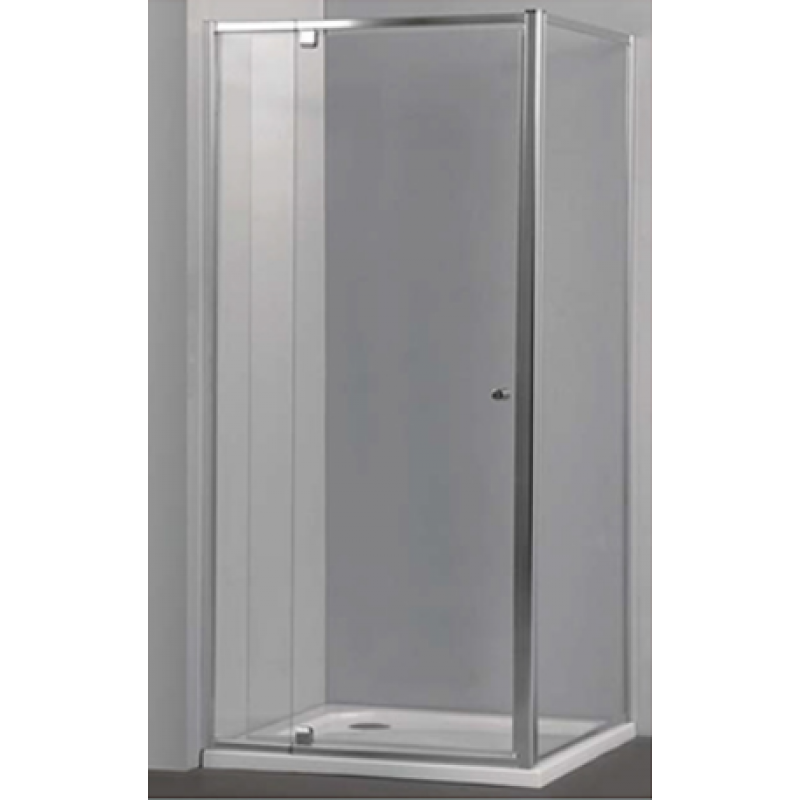 700 - 1540mm x 780 - 1100mm (panel) Shower Screen with Pivot Door from