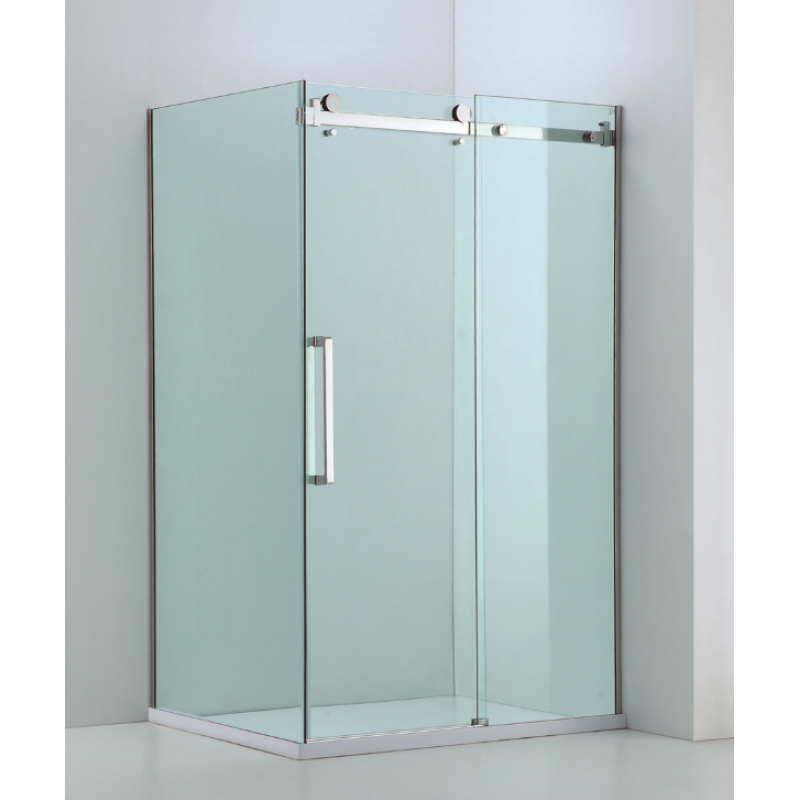 1000 - 2500mm x 800-1100mm (fixed panel) Sliding Shower Screen from