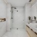 GB 760-1200mm Wall to Wall Frameless shower screen without Corner Shelf