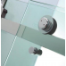 1050 - 1800 Frameless Shower Screen from